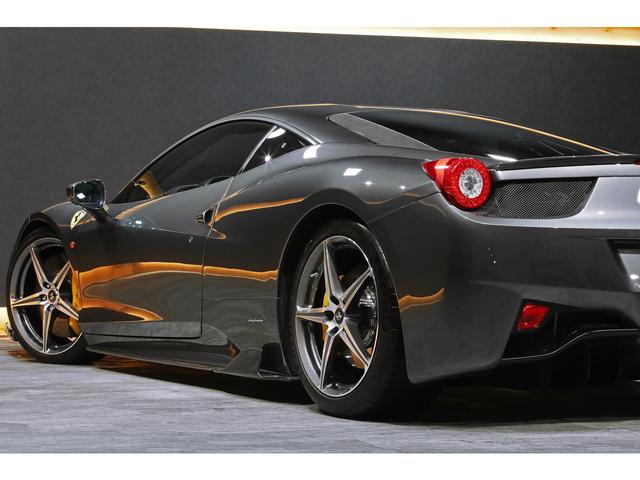 458イタリア ベースグレード 20インチダイアモンドカット鍛造AW ブリリアント可変バルブマフラー ロベルタリフティング クレマレザー カーボンエアロ 正規ディーラー車(35枚目)