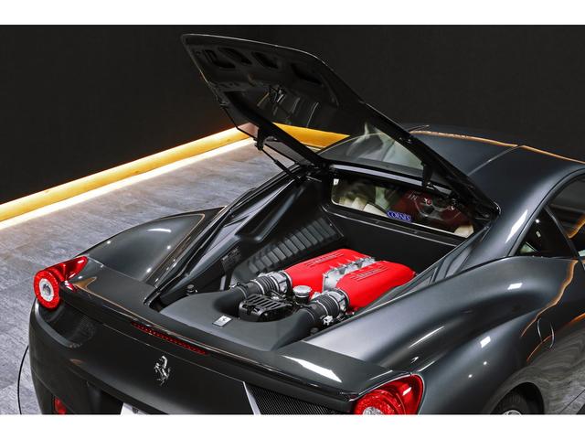 458イタリア ベースグレード 20インチダイアモンドカット鍛造AW ブリリアント可変バルブマフラー ロベルタリフティング クレマレザー カーボンエアロ 正規ディーラー車(41枚目)