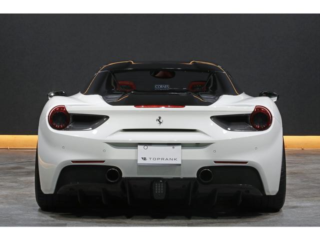 488スパイダー ベースグレード F1 DCT カーボンドライビングゾーン レーシングシート カーボンエアロ VOSSEN21/22インチAW ブリリアントマフラー(7枚目)