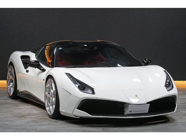 488スパイダー ベースグレード F1 DCT カーボンドライビングゾーン レーシングシート カーボンエアロ VOSSEN21/22インチAW ブリリアントマフラー(14枚目)