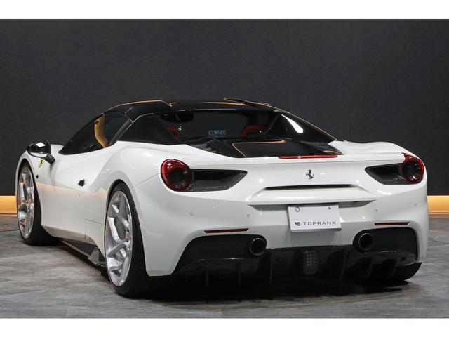 488スパイダー ベースグレード F1 DCT カーボンドライビングゾーン レーシングシート カーボンエアロ VOSSEN21/22インチAW ブリリアントマフラー(20枚目)