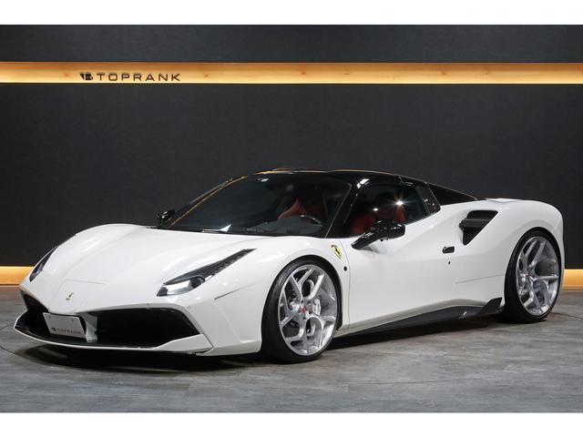 488スパイダー ベースグレード F1 DCT カーボンドライビングゾーン レーシングシート カーボンエアロ VOSSEN21/22インチAW ブリリアントマフラー(23枚目)