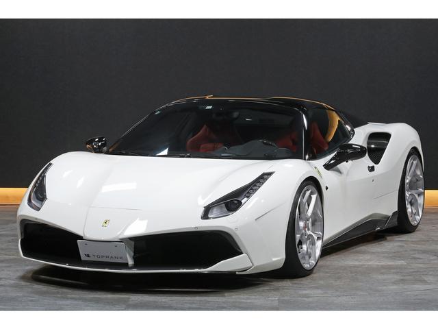 488スパイダー ベースグレード F1 DCT カーボンドライビングゾーン レーシングシート カーボンエアロ VOSSEN21/22インチAW ブリリアントマフラー(24枚目)