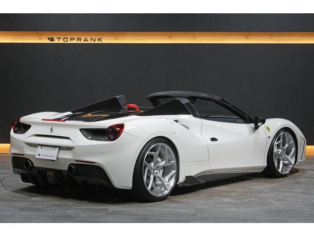 488スパイダー ベースグレード F1 DCT カーボンドライビングゾーン レーシングシート カーボンエアロ VOSSEN21/22インチAW ブリリアントマフラー(27枚目)