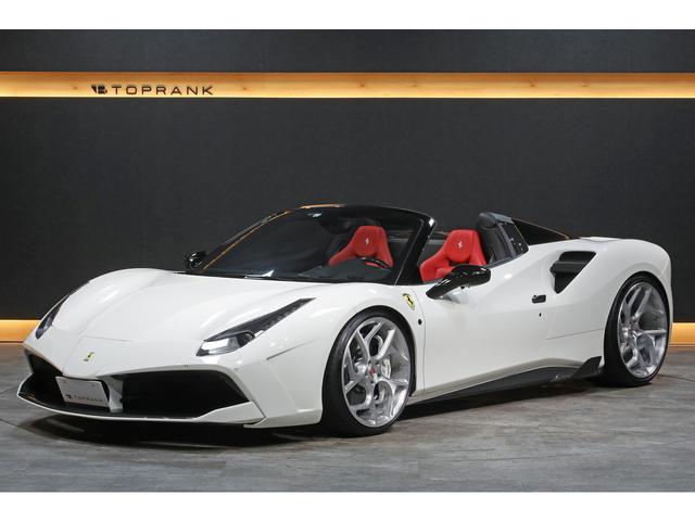 488スパイダー ベースグレード F1 DCT カーボンドライビングゾーン レーシングシート カーボンエアロ VOSSEN21/22インチAW ブリリアントマフラー(30枚目)