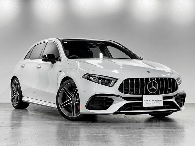 Ａクラス Ａ４５　Ｓ　４マチック＋　４ＷＤ　ワンオーナー　アドバンスドＰＫＧ　１９ＡＷ　取説　保証書　メンテナンスノート　スペアキー　禁煙車（3枚目）