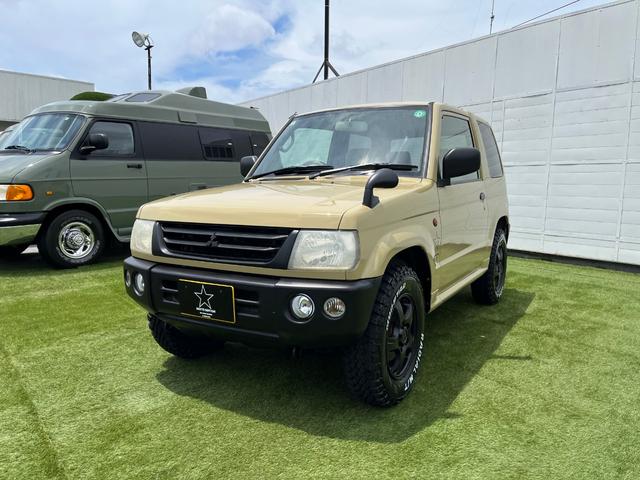 パジェロミニ ＸＲ　ＭＡＴＴＥ　ＥＤＩＴＩＯＮ　４ＷＤ　ジープラングラー・ゴビ色に全塗装　新品ＭＴタイヤ　背面タイヤ　ＳＤナビ　ベージュインテリア　オフロード未使用（13枚目）
