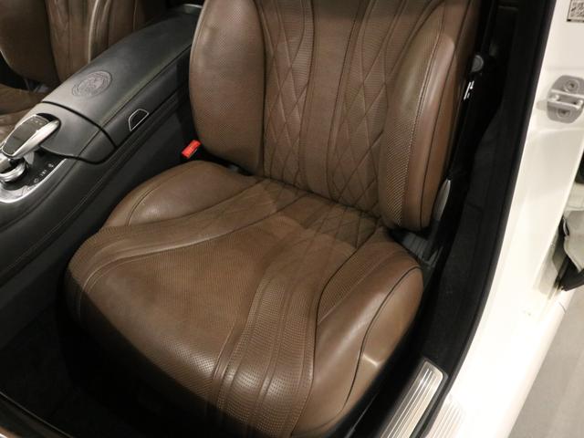 Ｓクラス Ｓ６３　ＡＭＧロング　ＡＭＧダイナミック＆ショーファーＰＫＧ　パノラマＳＲ　茶革　全席シートヒーター＆ベンチレーター　純正ナビ　Ｂｕｒｍｅｓｔｅｒ＆リアエンターテイメント　全周Ｃ＆ＰＴＳ　ＨＵＤ＆ＲＳＰ　ナイトビュー　社外可変マフラー　赤キャリパー　専用２１ＡＷ（6枚目）