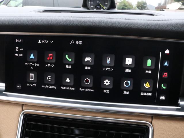 パナメーラ 4 E-ハイブリッド プラチナエディション 後期最終特別仕様 スポクロ パノラマ 黒/ベージュツートン革 5人乗 全席Sヒーター PCM BOSE 全周C&PAS ACC&LCA コンフォートA&ソフトクローズD PASMエアサス 専用テール&21AW 1オナ(9枚目)