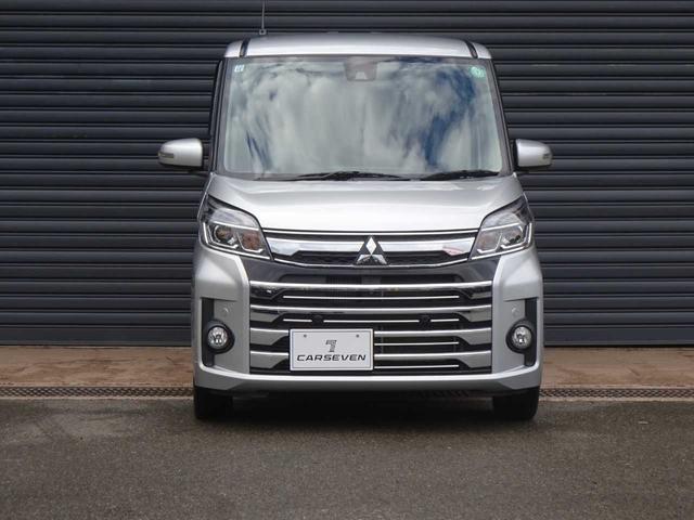 ｅＫスペースカスタム カスタムＴ　セーフティプラスエディション　衝突被害軽減ブレーキ　両側パワースライドドア　ナビ　テレビ　シートヒーター　ＬＥＤヘッドライト　クルーズコントロール　全周囲カメラ　ＥＴＣ　ドライブレコーダー　アイドリングストップ（2枚目）