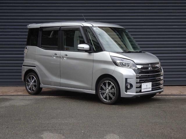 ｅＫスペースカスタム カスタムＴ　セーフティプラスエディション　衝突被害軽減ブレーキ　両側パワースライドドア　ナビ　テレビ　シートヒーター　ＬＥＤヘッドライト　クルーズコントロール　全周囲カメラ　ＥＴＣ　ドライブレコーダー　アイドリングストップ（3枚目）