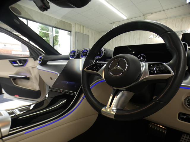 Ｃクラスオールテレイン Ｃ２２０ｄ　４マチック　オールテレイン　レザーＥＸＣＰＫＧ　現行型　禁煙　新車保証　ベージュ革　パノラマＳＲ　ＲＳＰ　ディストロ　ＨＵＤ　全周Ｃ　ＭＢＵＸ　ＡＲナビＴＶ　Ａカープレイ　前席Ｍ付Ｐシート＆Ｓヒーター　デジタルライト　１８ＡＷ（6枚目）