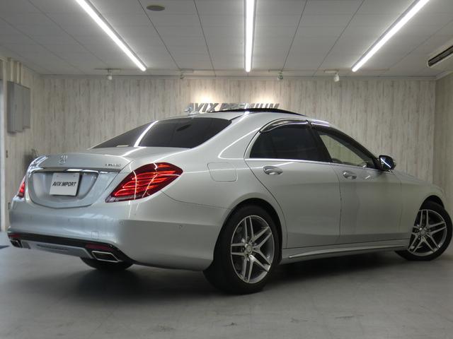 Ｓクラス Ｓ４００ハイブリッド　エクスクルーシブ　ＡＭＧスポーツＰＫＧ　禁煙黒革　パノラマＳＲ　ＲＳＰ　ディストロ　全周Ｃ　前席Ｍ付Ｐシート＆ベンチレータ＆マッサージ　前席シートヒーター　ナビＴＶ　ＦＭＡＭ　Ｐトランク　ＬＥＤライト　ＡＭＧ１９ＡＷ（2枚目）
