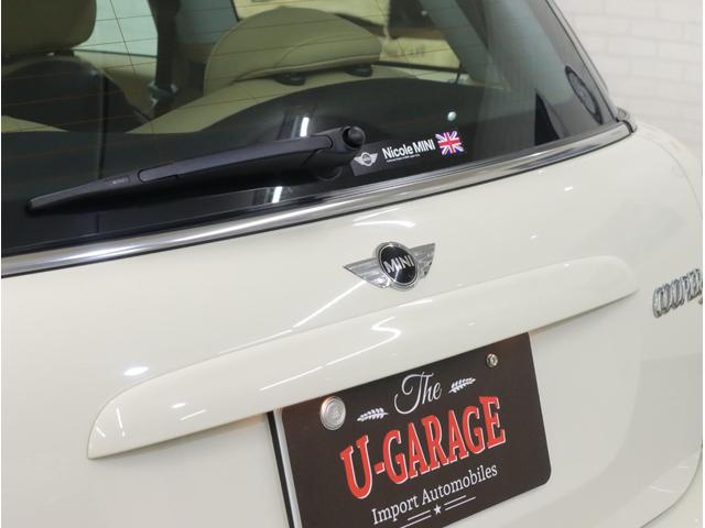 MINI クーパーS パノラマガラスサンルーフ ベージュ革シート/ヒーター HIDライト パドルシフト付6速ステップトロニックAT 純正17AW フォグランプ プッシュスタート Blackジャック・ドア&ルームミラーカバー(40枚目)