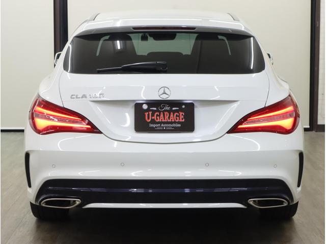 CLAクラス シューティングブレーク CLA180 シューティングブレーク スポーツ 後期 AMGスタイリングP タッチレスPゲート 180°Bカメ カープレイ 前後ドラレコ キーレスゴー 衝突軽減 自動追従 ブラインドスポット AMG18AW HID PTS 半革/ヒータ ナビTV(5枚目)