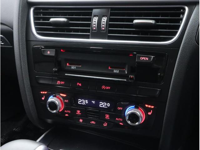 Ａ５スポーツバック ２．０ＴＦＳＩクワトロ　メッキモール曇りなし　黒革スポーツＰシート／ヒーター　ナビ／Ｂカメ／ＴＶ／Ｂｌｕｅｔｏｏｔｈ　純正ドラレコ　１８ＡＷ　ＬＥＤスモールライト付ＨＩＤライト　アドバンストキー　前後パーキングエイド　禁煙車（17枚目）