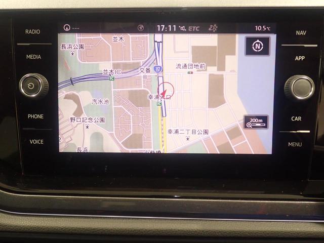 ポロ TSIハイライン キーレスアクセス レーダークルーズ エアコン アルミホイール スマートキー ナビTV 盗難防止 記録簿 ETC2.0 ABS 横滑り防止装置 エアバッグ 助手席エアバッグ メモリーナビ(11枚目)