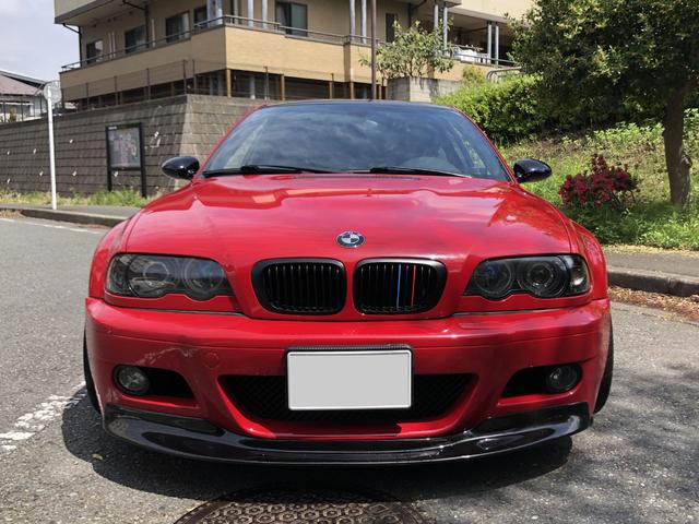 Ｍ３ Ｍ３クーペ　イモラレッドオールペン　ＣＳＬタイプフロントスポイラー　パワークラフトマフラー　カーツＬＳＤ　ザックスサスペンション（2枚目）