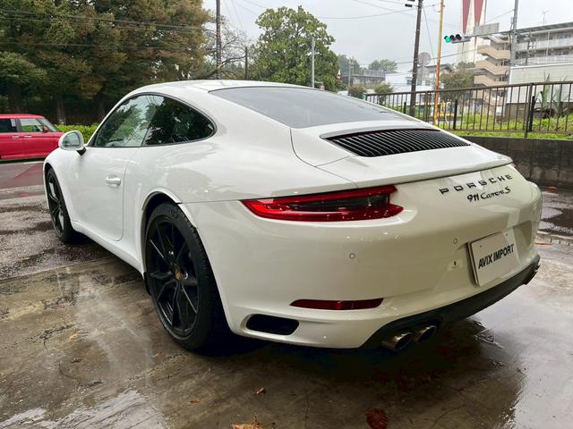911 911カレラS 後期型 右H 水平対向6気筒ツインターボ 7速PDK スポーツクロノPKG 黒革 シートヒーター PCMナビ地デジ Bカメラ&PAS LEDヘッドライト エントリーD PASM PTVプラス 赤キャリパー 純正20インチAW 禁煙(2枚目)