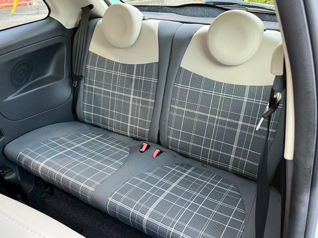 500 ツインエア ラウンジ 正規D車 ガラスルーフ アイボリーインテリア(チェック柄) 社外ナビ地デジ リアパーキングセンサー バイキセノンHL アイドリングS キーレスエントリー 純正15AW(17枚目)