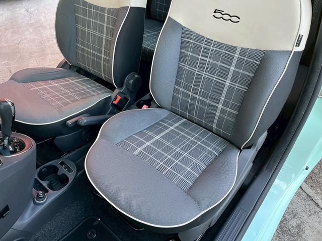 500 ツインエア ラウンジ 正規D車 ガラスルーフ アイボリーインテリア(チェック柄) 社外ナビ地デジ リアパーキングセンサー バイキセノンHL アイドリングS キーレスエントリー 純正15AW(34枚目)