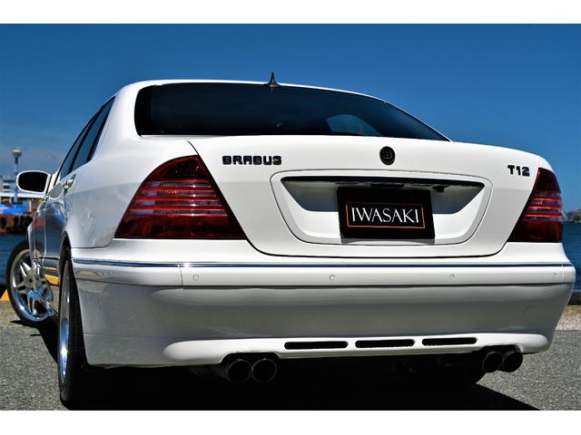 Ｓ６００ロング　ＢＲＡＢＵＳツインターボＴ１２コンプリート法人禁煙屋根保管Ｖ１２ベース本物ＢＲＡＢＵＳコンプリート５６０馬力チェスナットウッド＆コンビステアＨＤＤナビ地デジＢカメラ(4枚目)