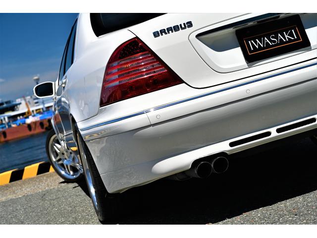 Ｓ６００ロング　ＢＲＡＢＵＳツインターボＴ１２コンプリート法人禁煙屋根保管Ｖ１２ベース本物ＢＲＡＢＵＳコンプリート５６０馬力チェスナットウッド＆コンビステアＨＤＤナビ地デジＢカメラ(16枚目)