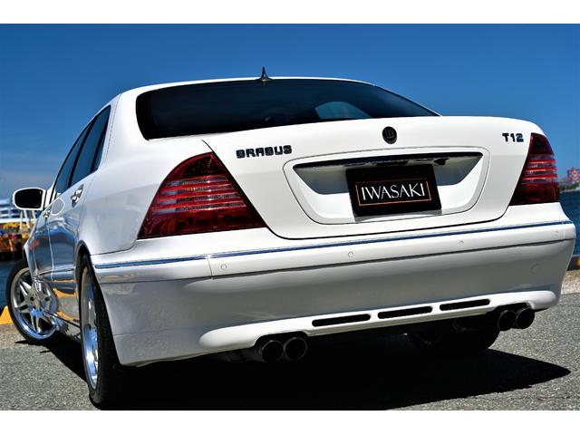 Ｓ６００ロング　ＢＲＡＢＵＳツインターボＴ１２コンプリート法人禁煙屋根保管Ｖ１２ベース本物ＢＲＡＢＵＳコンプリート５６０馬力チェスナットウッド＆コンビステアＨＤＤナビ地デジＢカメラ(51枚目)