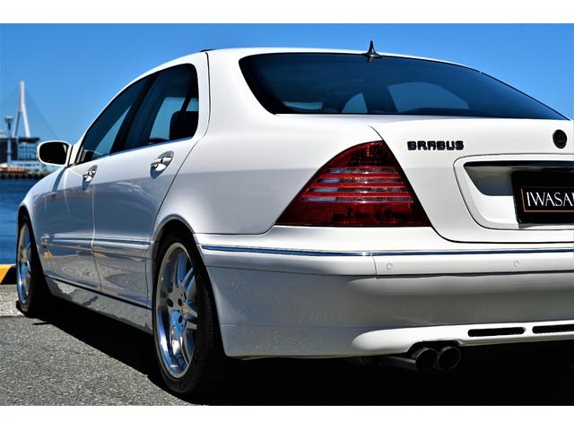 Ｓ６００ロング　ＢＲＡＢＵＳツインターボＴ１２コンプリート法人禁煙屋根保管Ｖ１２ベース本物ＢＲＡＢＵＳコンプリート５６０馬力チェスナットウッド＆コンビステアＨＤＤナビ地デジＢカメラ(59枚目)