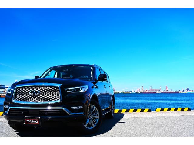 ＱＸ８０ ベースグレード　新車並行法人禁煙屋根保管走行２．１万ＫｍＵＳインフィニティＱＸ８０左ハンドルブラック＆ブラックフルレザーダイヤモンドステッチ入りＢＯＳＥサウンドシステム８人乗り（27枚目）