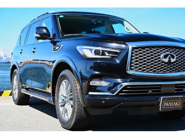 ベースグレード　新車並行法人禁煙屋根保管走行２．１万ＫｍＵＳインフィニティＱＸ８０左ハンドルブラック＆ブラックフルレザーダイヤモンドステッチ入りＢＯＳＥサウンドシステム８人乗り(38枚目)