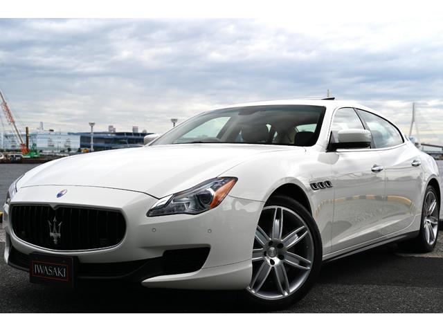 クアトロポルテ GT S 法人1オナ禁煙屋根保管走行0.9万Km右ハンドル正規ディーラー車ホワイト/サッビアフルレザーインテリアシートヒーターOPチターノ20インチアルミ純正HDDナビ地デジBluetoothオーディオBカメラ(22枚目)