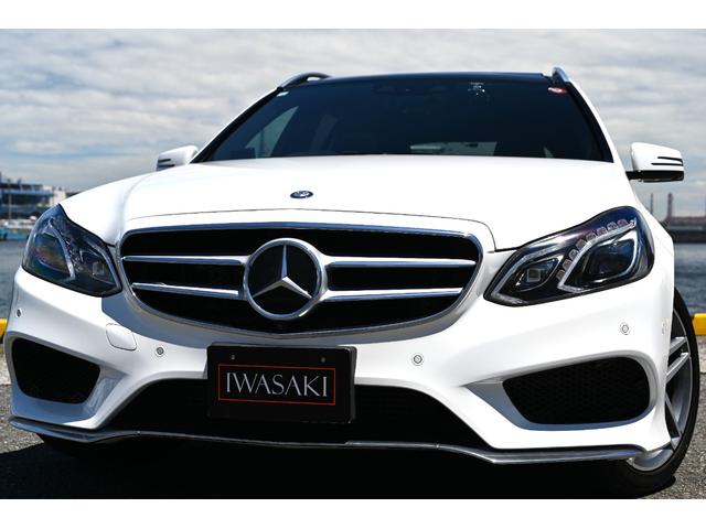 Eクラスステーションワゴン E350ブルテックステーションワゴンアバンG 法人オナ禁煙屋根保管後期モデルOPパノラマルーフOPAMGスポーツパッケージ(AMGエアロ・アルミ)黒本革シートヒーター本革巻きステア純正HDDナビ地デジBカメラ電動テールゲートOP360カメラ経済的(2枚目)