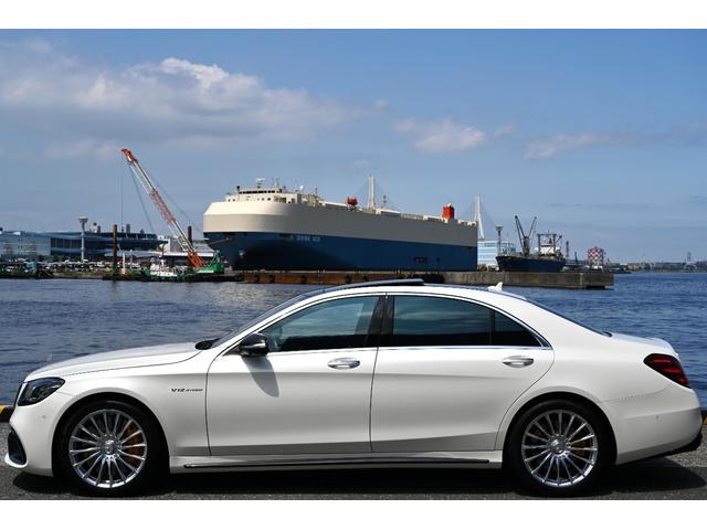 Sクラス S65 ロング 法人禁煙屋根保管正規ディーラー車W222後期AMG S65毎年ディーラー整備車両OPカラーダイヤモンドホワイトパールOPカーボンセラミックブレーキOPカーボンPKG(内装&外装)ショーファーPKG(3枚目)