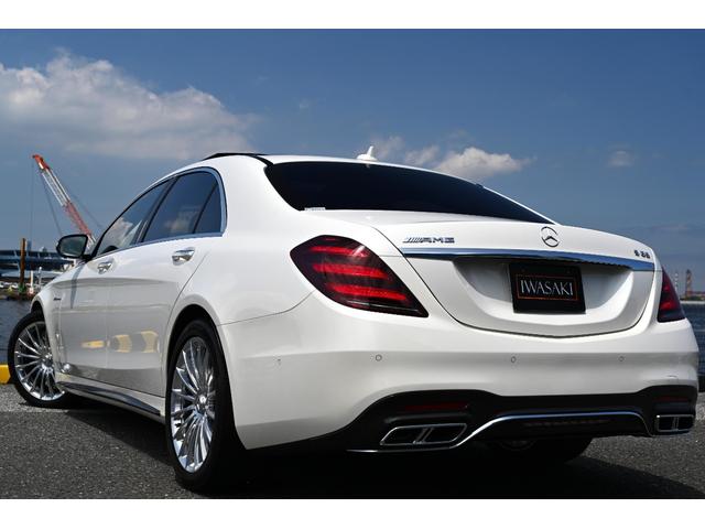 Sクラス S65 ロング 法人禁煙屋根保管正規ディーラー車W222後期AMG S65毎年ディーラー整備車両OPカラーダイヤモンドホワイトパールOPカーボンセラミックブレーキOPカーボンPKG(内装&外装)ショーファーPKG(45枚目)