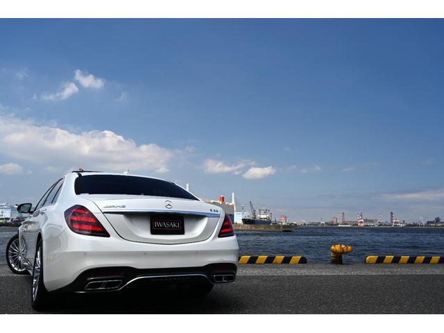Sクラス S65 ロング 法人禁煙屋根保管正規ディーラー車W222後期AMG S65毎年ディーラー整備車両OPカラーダイヤモンドホワイトパールOPカーボンセラミックブレーキOPカーボンPKG(内装&外装)ショーファーPKG(50枚目)
