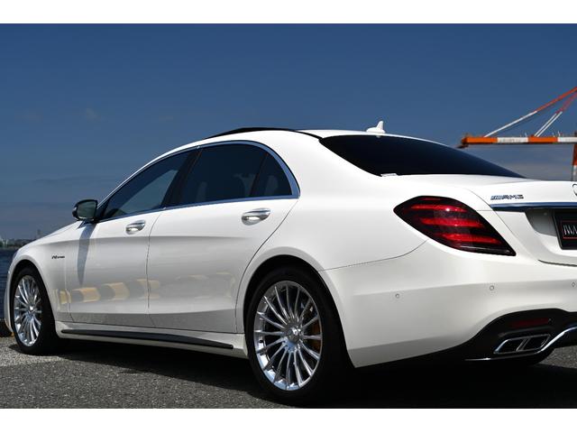 Sクラス S65 ロング 法人禁煙屋根保管正規ディーラー車W222後期AMG S65毎年ディーラー整備車両OPカラーダイヤモンドホワイトパールOPカーボンセラミックブレーキOPカーボンPKG(内装&外装)ショーファーPKG(57枚目)