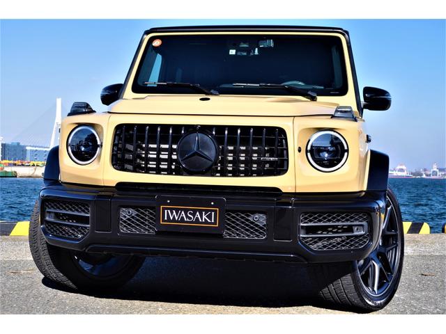 Gクラス G63 AMG世田谷特別オーダーモデル法人禁煙屋根保管左H特注オーダーカラーデザートサンドカーボンインテリア&ステアリングナイトパッケージエクスクルーシブPKG黒本革ベンチレーター22インチアルミディーラー(24枚目)
