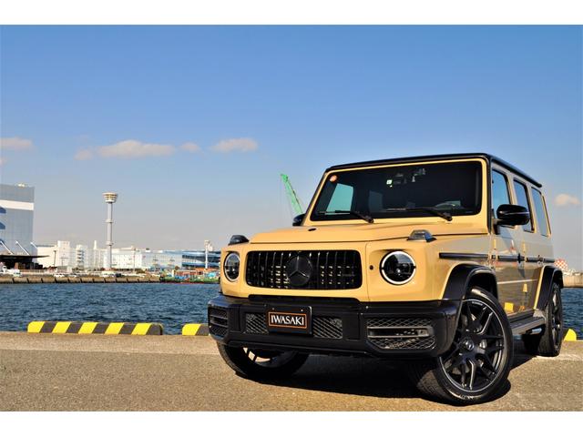 Gクラス G63 AMG世田谷特別オーダーモデル法人禁煙屋根保管左H特注オーダーカラーデザートサンドカーボンインテリア&ステアリングナイトパッケージエクスクルーシブPKG黒本革ベンチレーター22インチアルミディーラー(28枚目)