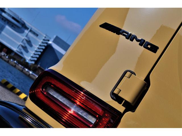 Gクラス G63 AMG世田谷特別オーダーモデル法人禁煙屋根保管左H特注オーダーカラーデザートサンドカーボンインテリア&ステアリングナイトパッケージエクスクルーシブPKG黒本革ベンチレーター22インチアルミディーラー(58枚目)