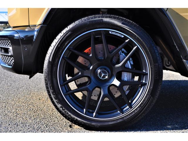 Gクラス G63 AMG世田谷特別オーダーモデル法人禁煙屋根保管左H特注オーダーカラーデザートサンドカーボンインテリア&ステアリングナイトパッケージエクスクルーシブPKG黒本革ベンチレーター22インチアルミディーラー(61枚目)