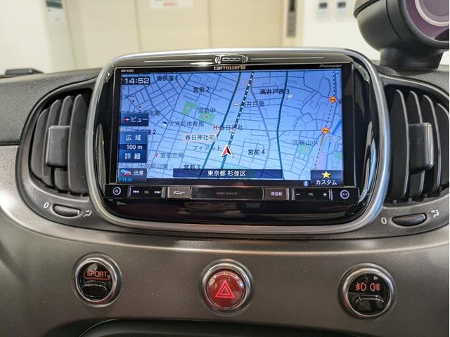 アバルト595C ツーリズモ MYS メイクユアスコーピオン 専用色 赤レザー カロッツェリアインダッシュナビ フルセグ バックカメラ Bluetooth パドルシフト キセノンヘッドライト 純正17インチアルミ ドラレコ ETC(16枚目)