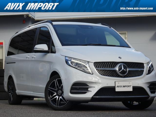 Vクラス V220d アバンギャルド ロング AMGライン パノラマSR フルフラットシート 黒革 RSP MBUX 9速AT インテリジェントD LED 純正メモリーナビ地デジ360°カメラ 社外デジタルインナーミラー 専用19AW 7人乗 禁煙 正規D車(19枚目)