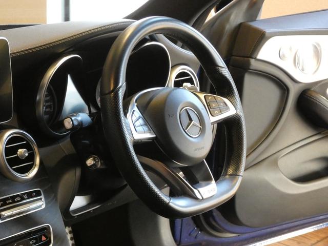 Ｃクラス Ｃ４３　４マチッククーペ　当店下取車　９ＡＴ　ＲＳＰ　ディストロ　黒革　ナビ　ＴＶ　Ｂカメラ　ＰＴＳ　Ｂｕｒｍｅｓｔｅｒ　キーレスゴー　クルコン　ＬＥＤライト　パナメリカーナグリル　ＡＭＧ１９ＡＷ（9枚目）