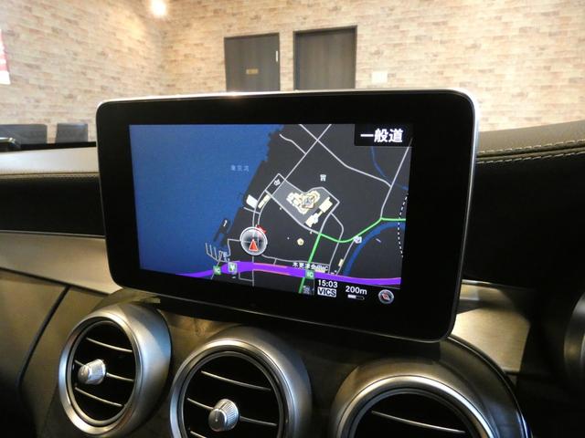 Ｃクラス Ｃ４３　４マチッククーペ　当店下取車　９ＡＴ　ＲＳＰ　ディストロ　黒革　ナビ　ＴＶ　Ｂカメラ　ＰＴＳ　Ｂｕｒｍｅｓｔｅｒ　キーレスゴー　クルコン　ＬＥＤライト　パナメリカーナグリル　ＡＭＧ１９ＡＷ（10枚目）