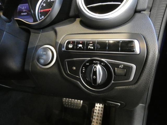 Ｃクラス Ｃ４３　４マチッククーペ　当店下取車　９ＡＴ　ＲＳＰ　ディストロ　黒革　ナビ　ＴＶ　Ｂカメラ　ＰＴＳ　Ｂｕｒｍｅｓｔｅｒ　キーレスゴー　クルコン　ＬＥＤライト　パナメリカーナグリル　ＡＭＧ１９ＡＷ（15枚目）