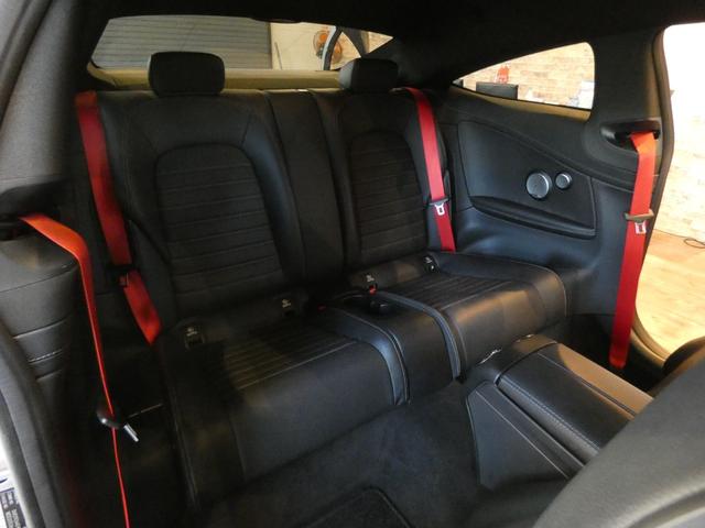 Ｃクラス Ｃ４３　４マチッククーペ　当店下取車　９ＡＴ　ＲＳＰ　ディストロ　黒革　ナビ　ＴＶ　Ｂカメラ　ＰＴＳ　Ｂｕｒｍｅｓｔｅｒ　キーレスゴー　クルコン　ＬＥＤライト　パナメリカーナグリル　ＡＭＧ１９ＡＷ（54枚目）