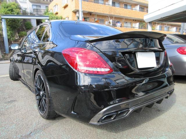 Cクラス C63 S パナメリカーナグリル ブルメスター 純正ナビ バックカメラ ヘッドアップディスプレイ カーボンパーツ 黒革シートヒーター ETC ドラレコ(6枚目)