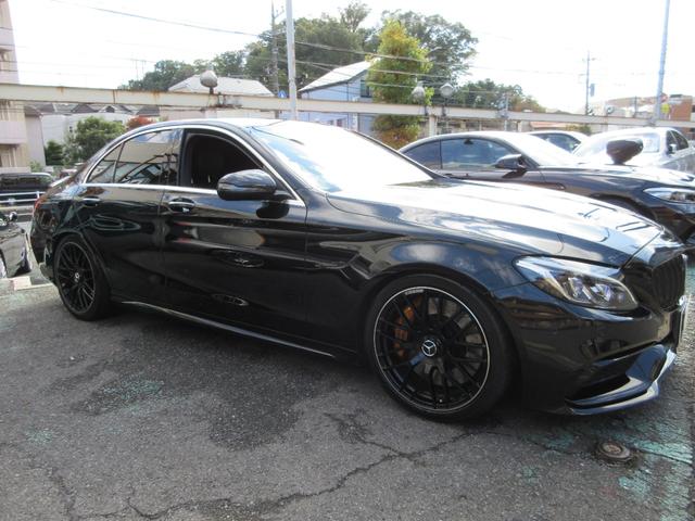 Cクラス C63 S パナメリカーナグリル ブルメスター 純正ナビ バックカメラ ヘッドアップディスプレイ カーボンパーツ 黒革シートヒーター ETC ドラレコ(10枚目)