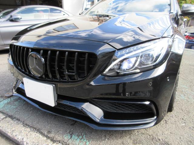 Cクラス C63 S パナメリカーナグリル ブルメスター 純正ナビ バックカメラ ヘッドアップディスプレイ カーボンパーツ 黒革シートヒーター ETC ドラレコ(17枚目)